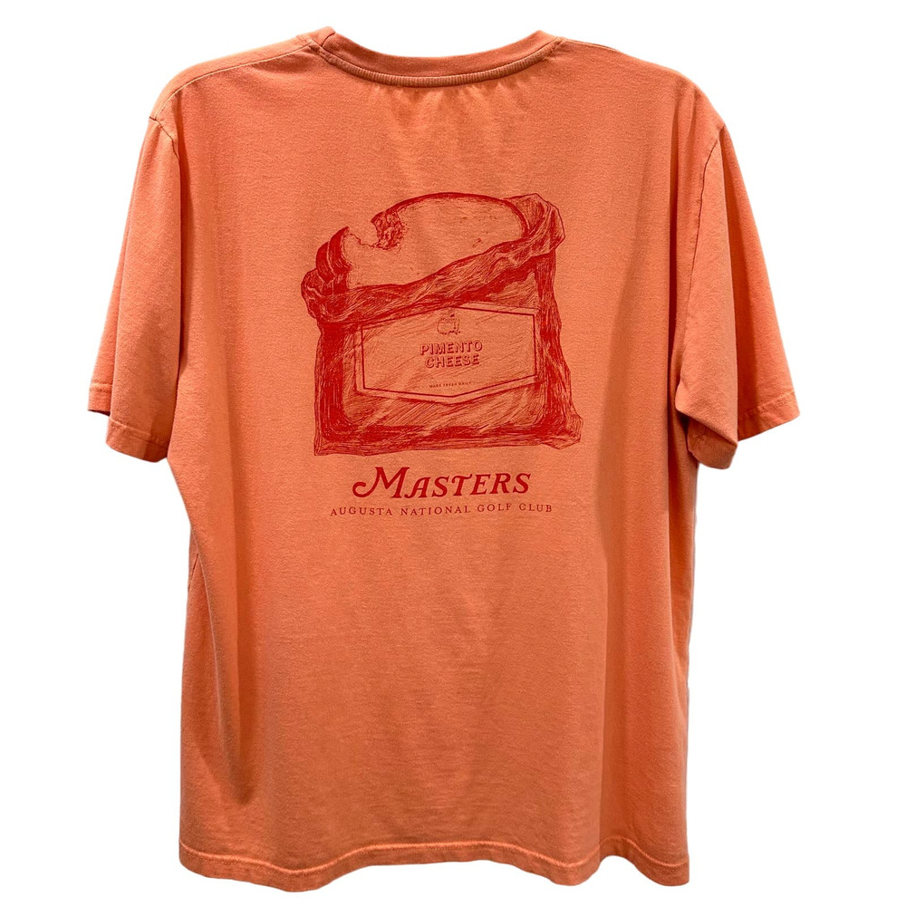 MASTERS PIMENTO CHEESE AUGUSTA NATIONAL GOLF CLUB ORANGE SHIRT MEN SIZE XL
